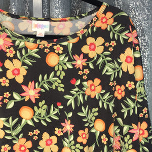 *final* Orange Fruit Career Blouse XS Irma Lularoe